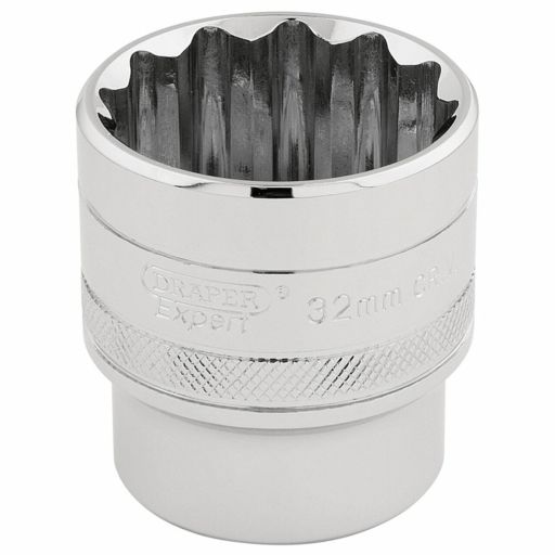 Draper HI-TORQ® 12 Point Socket, 1,2 Sq. Dr., 32mm