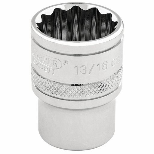 Draper HI-TORQ® 12 Point Socket, 3,8 Sq. Dr., 13,16