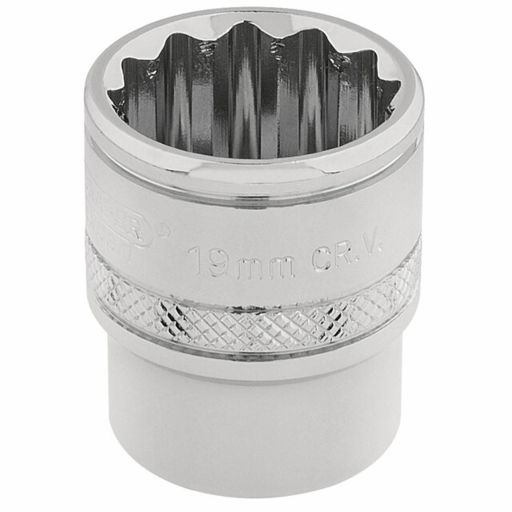 Draper HI-TORQ® 12 Point Socket, 3,8 Sq. Dr., 19mm