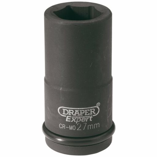 Draper HI-TORQ® 6 Point Deep Impact Socket, 3,4 Sq. Dr., 27mm