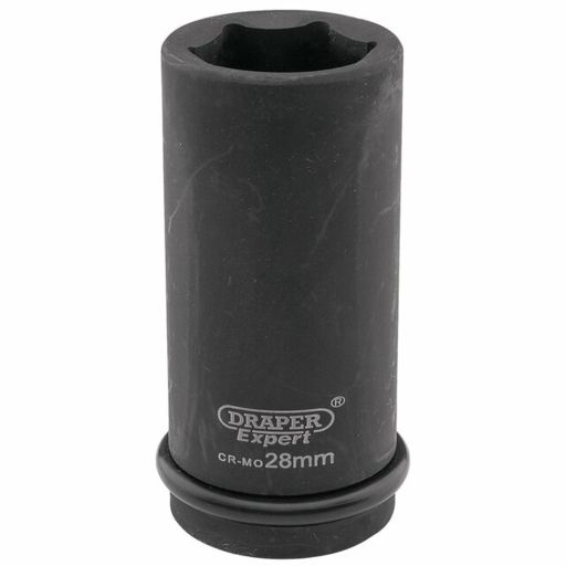 Draper HI-TORQ® 6 Point Deep Impact Socket, 3,4 Sq. Dr., 28mm