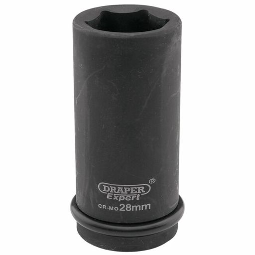Draper HI-TORQ® 6 Point Deep Impact Socket, 3,4 Sq. Dr., 28mm