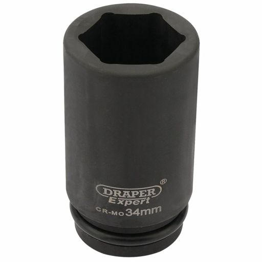 Draper HI-TORQ® 6 Point Deep Impact Socket, 3,4 Sq. Dr., 34mm