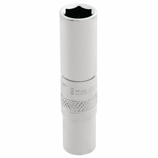 Draper HI-TORQ® 6 Point Deep Socket, 1,4 Sq. Dr., 8mm