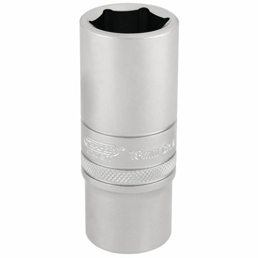 Draper HI-TORQ® 6 Point Deep Socket, 3,8 Sq. Dr., 18mm