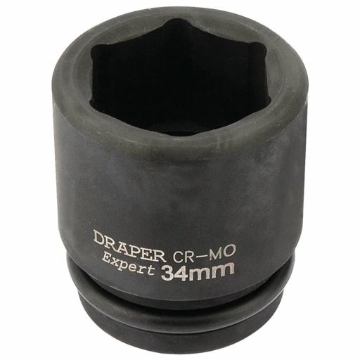 Draper HI-TORQ® 6 Point Impact Socket, 3,4 Sq. Dr., 34mm
