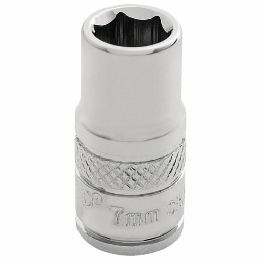 Draper HI-TORQ® 6 Point Socket, 1,4 Sq. Dr., 7mm