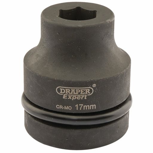 Draper HI-TORQ® Expert 6 Point Impact Socket, 1 Sq. Dr., 17mm
