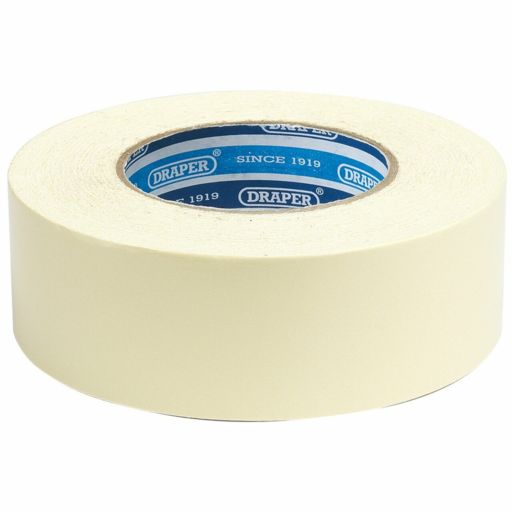 Draper Heavy Duty Double Sided Tape, 50m x 50mm