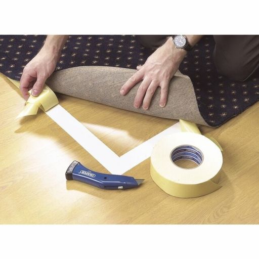 Draper Heavy Duty Double Sided Tape, 50m x 50mm