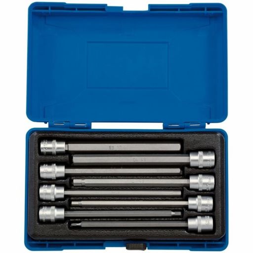 Draper Hexagonal Socket Bit Set, 3,8 Sq. Dr. (8 Piece)