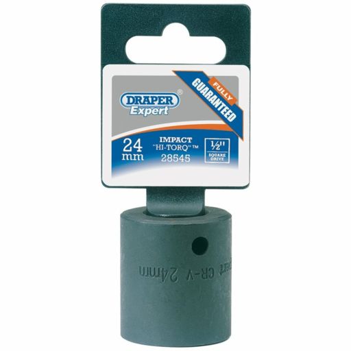 Draper Impact Socket, 1,2 Sq. Dr., 24mm