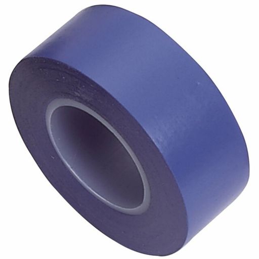 Draper Insulation Tape 10m x 19mm, Blue (Pack of 8)