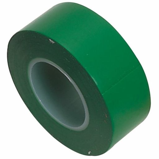 Draper Insulation Tape 10m x 19mm, Green (Pack of 8)