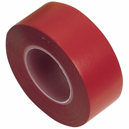 Draper Insulation Tape 10m x 19mm, Red (Pack of 8)