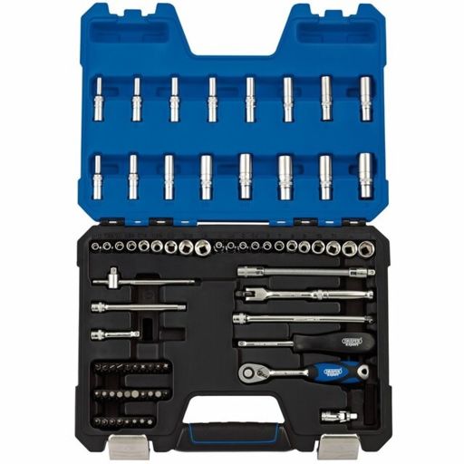 Draper MM AF Combined Socket Set, 1,4 Sq. Dr. (75 Piece)
