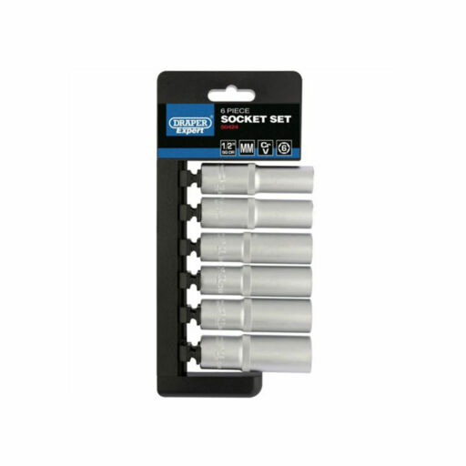Draper Metric Deep Socket Set, 1,2 Sq. Dr. (6 Piece)