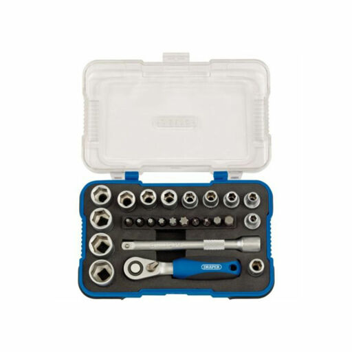 Draper Metric Socket Set, 1,4 Sq. Dr. (25 Piece)