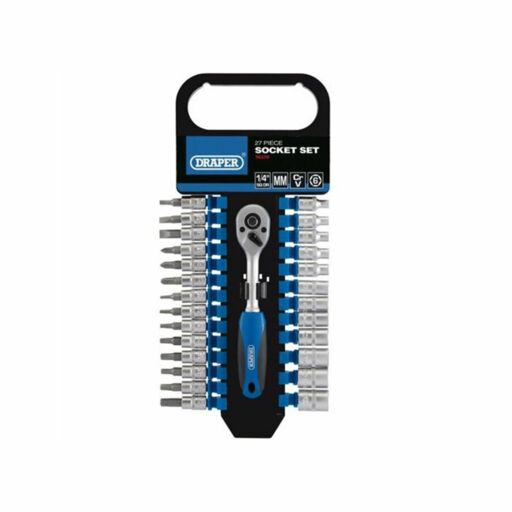 Draper Metric Socket Set, 1,4 Sq. Dr. (27 Piece)