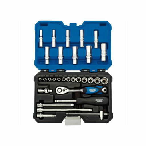 Draper Metric Socket Set, 1,4 Sq. Dr. (30 Piece)
