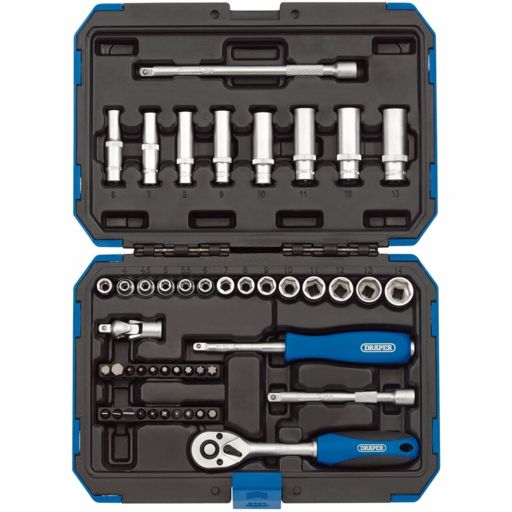 Draper Metric Socket Set, 1,4 Sq. Dr. (47 Piece)