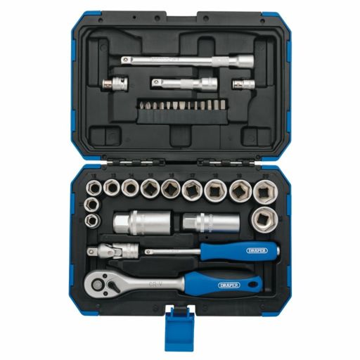 Draper Metric Socket Set, 3,8 Sq. Dr. (34 Piece)