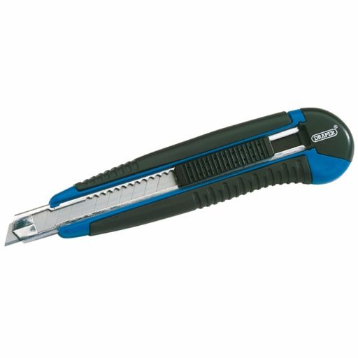 Draper Retractable Knife with 12 Segment Blade, 9mm