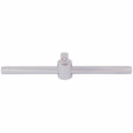 Draper Satin Chrome Sliding T Bar, 3,8 Sq. Dr.