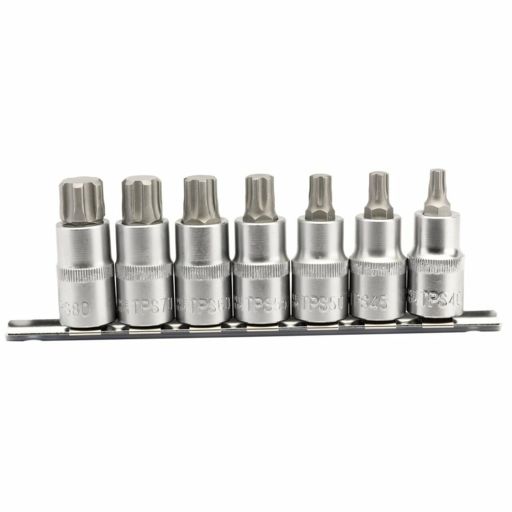 Draper TX-STAR® Plus Socket Bit Set, 1,2 Sq. Dr., 55mm  (7 Piece)
