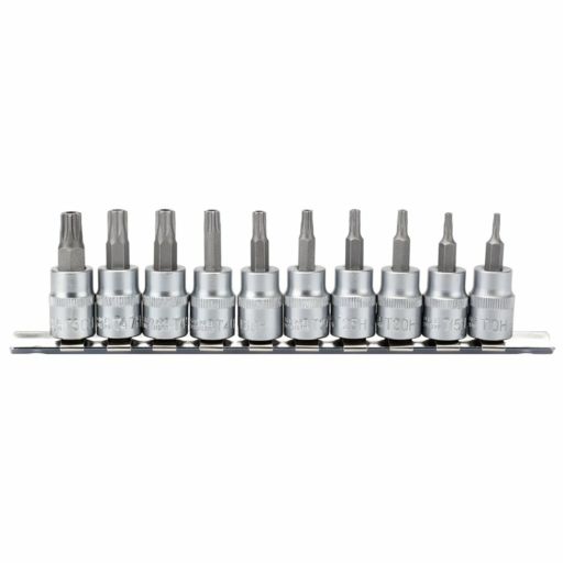 Draper TX-STAR® Security Socket Bit Set, 3,8 Sq. Dr., 48mm (10 Piece)