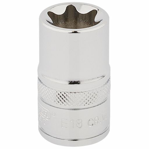 Draper TX-STAR® Socket, 1,2 Sq. Dr., E18