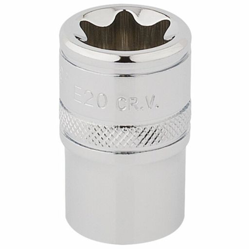 Draper TX-STAR® Socket, 1,2 Sq. Dr., E20