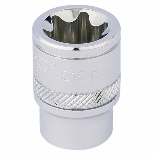 Draper TX-STAR® Socket, 3,8 Sq. Dr., E16