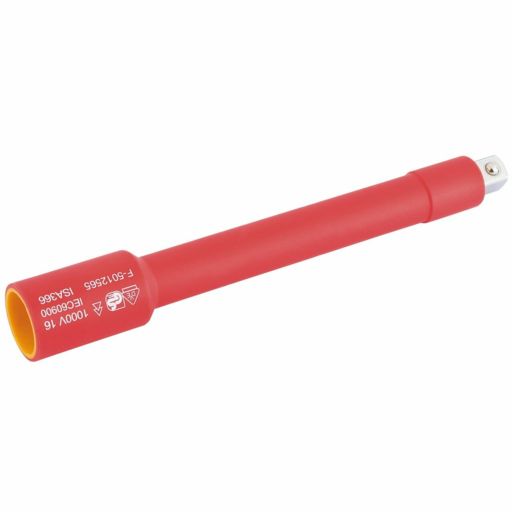 Draper VDE Approved Fully Insulated Extension Bar, 3,8 Sq. Dr., 150mm