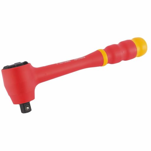 Draper VDE Reversible Ratchet with Soft Grip Handle, 1,2 Sq. Dr.