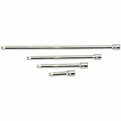 Draper Wobble Extension Bar Set, 1,4 Sq. Dr., Micro Satin Chrome (4 Piece)