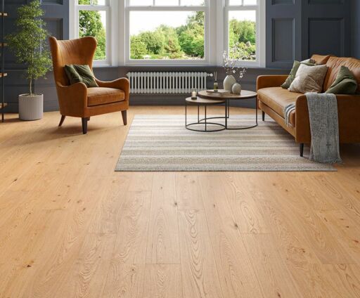 Eldemyr Engineered Oak Flooring, Natural, Smooth, UV Lacquered, 190x20x1900mm