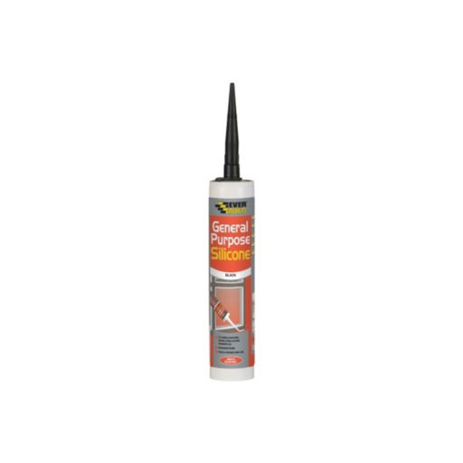 Everbuild General Purpose Silicone, Black, 295ml