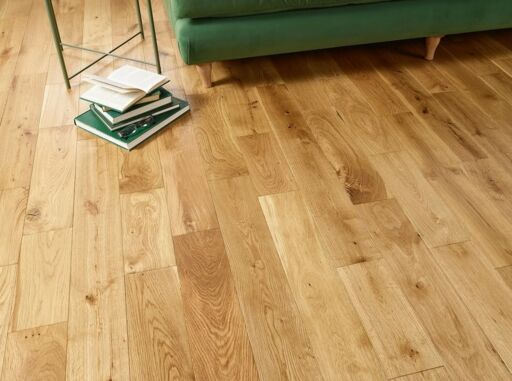 Evolve Richmond, Engineered Oak Flooring, Natural Brushed & Lacquered, RLx125x14mm