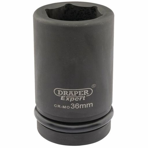 Draper Expert HI-TORQ® 6 Point Deep Impact Socket, 1 Sq. Dr., 36mm