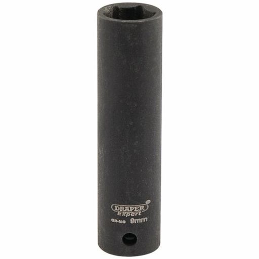 Draper Expert HI-TORQ® 6 Point Deep Impact Socket, 1,4 Sq. Dr., 9mm