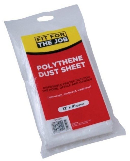 ProDec Polythene Dust Sheet, 3.6 x 2.7 m