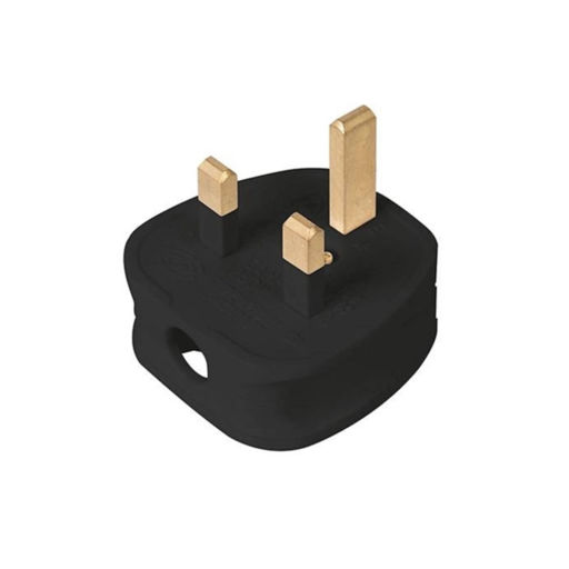Fused Plug, 13A, Black