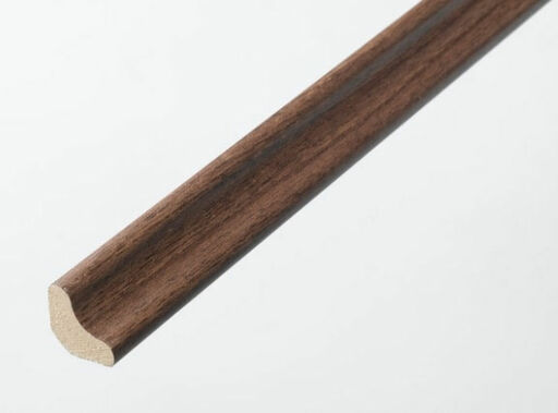 HDF Dark Walnut Scotia Beading For Laminate Floors, 18x18mm, 2.4m