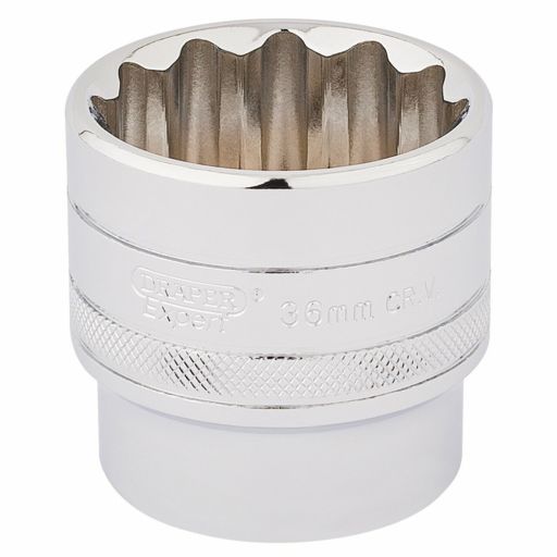 Draper HI-TORQ® 12 Point Socket, 1,2 Sq. Dr., 36mm