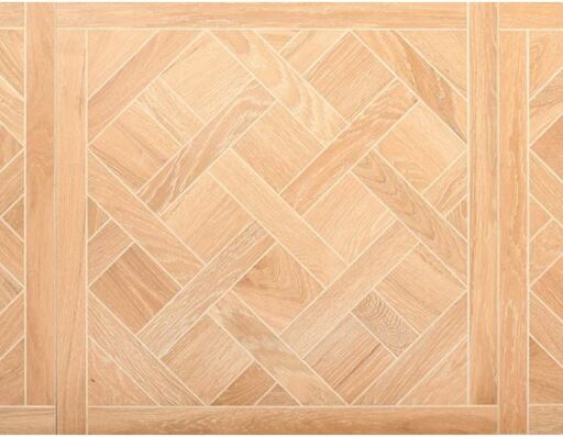 Hansnes Versailles Engineered Oak Flooring, Rustic, Brushed, Whitewashed & UV Oiled, 600x14x600mm