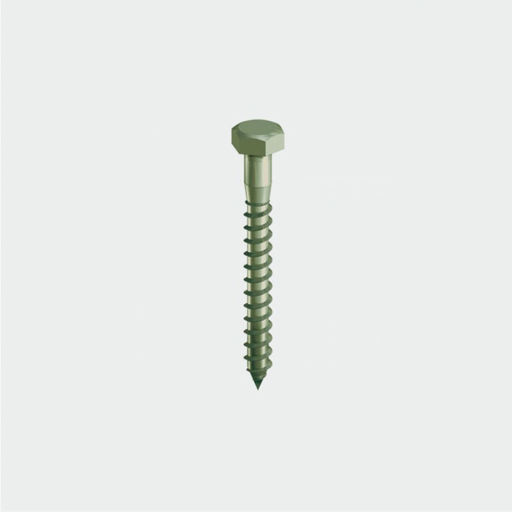 In-Dex Coach Screw, Hex, 8.0x75mm, 10pk