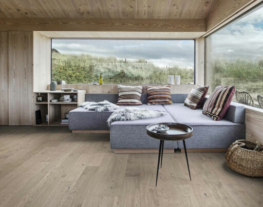 Kahrs Lux Shore Engineered Oak Flooring, Rustic, Brushed, Matt Lacquered, 187x3.5x15mm