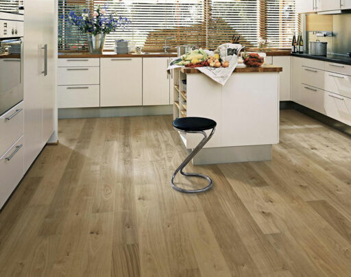 Kahrs Lux Sun Engineered Oak Flooring, Rustic, Brushed, Matt Lacquered, 187x3.5x15mm