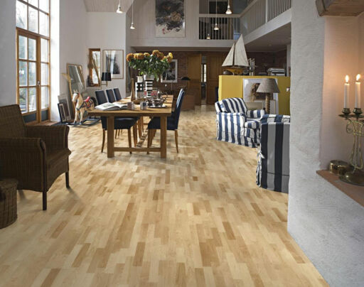 Kahrs Toronto Maple Engineered 3-Strip Wood Flooring, Lacquered, 200x15x2423mm